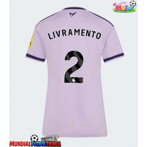 Camiseta Newcastle United Tino Livramento #2 Tercera Equipación Replica 2026-27 para mujer mangas cortas